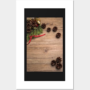 Christmas border design Posters and Art